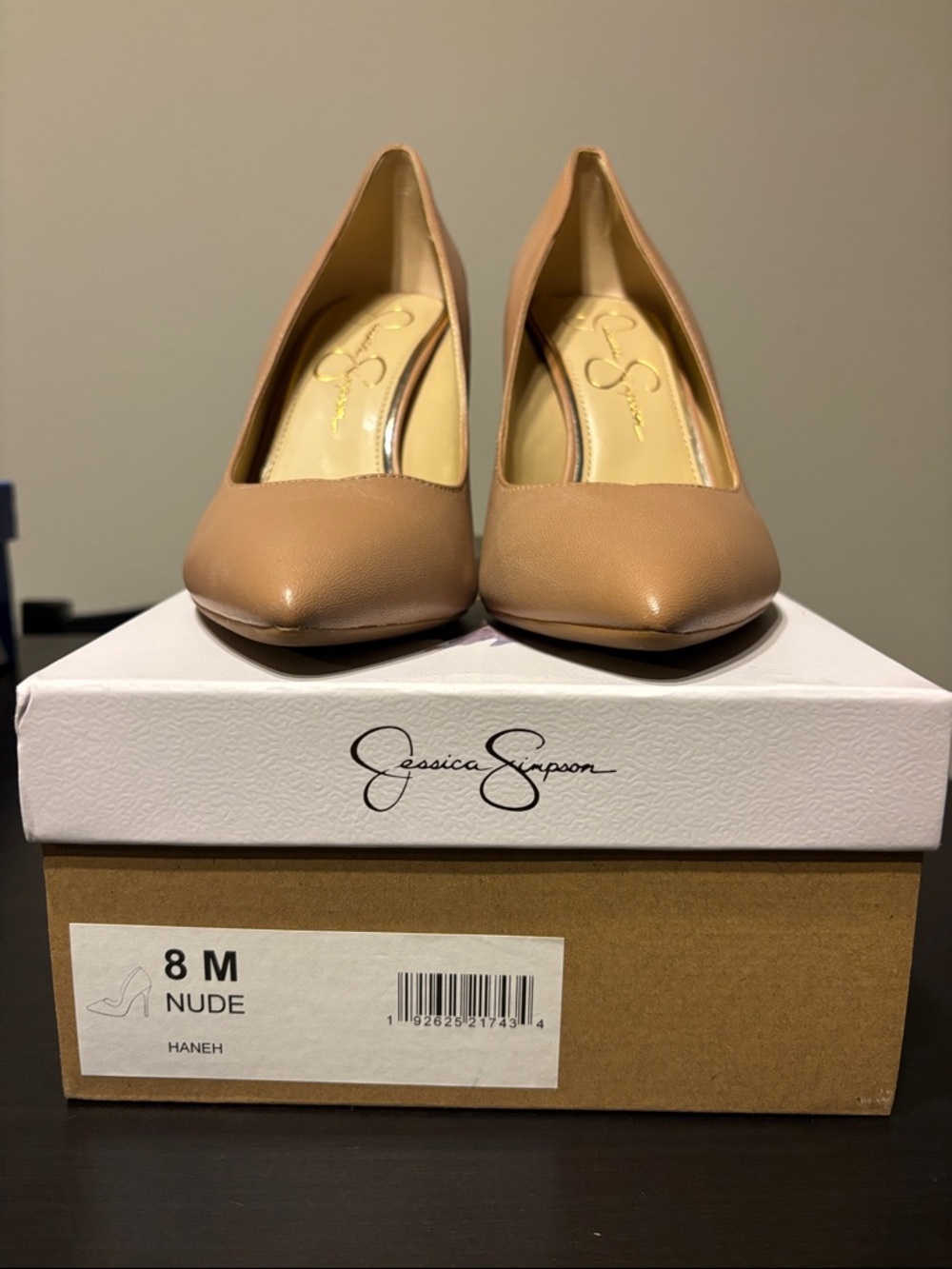 Jessica Simpson Tan/Nude Pointed-Toe Pumps